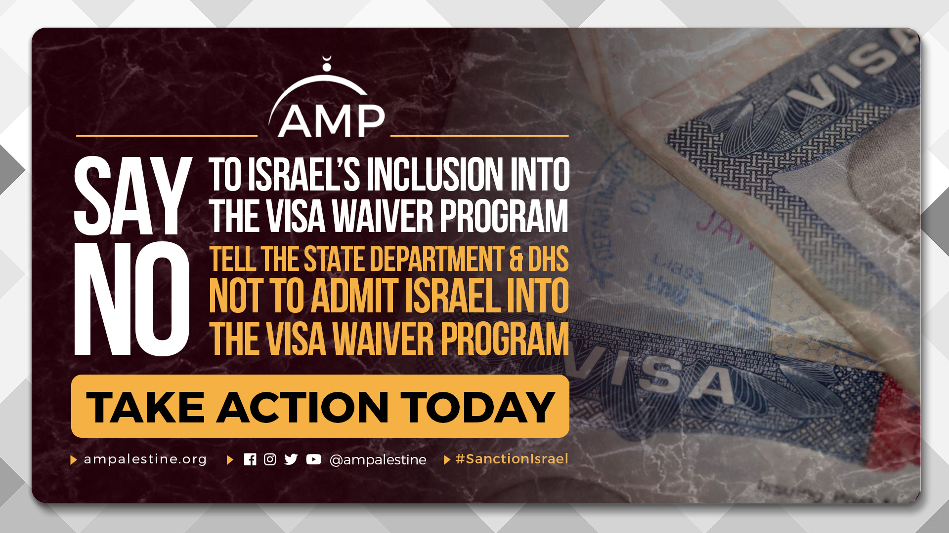 Sign The Petition: NO To Israel’s Inclusion Into The Visa Waiver Program