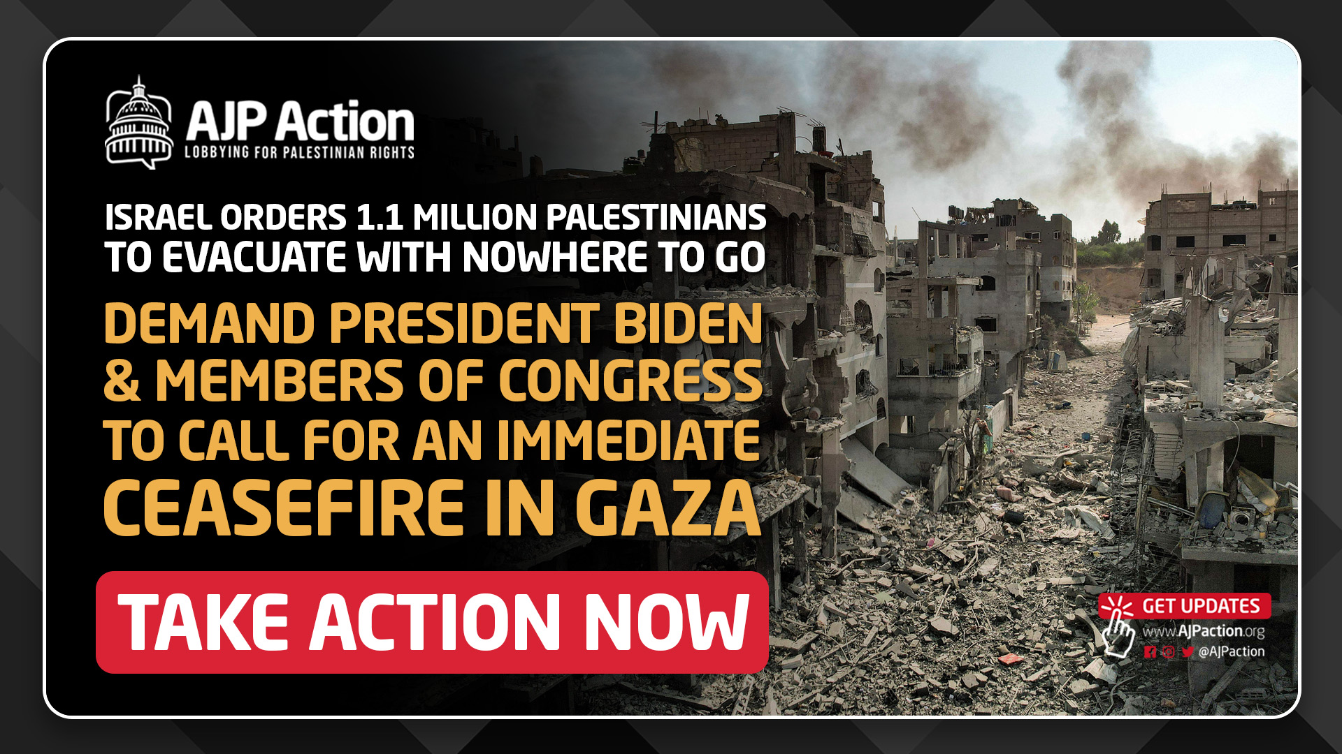 🏼 TAKE ACTION FOR GAZA: Call On President Biden & Congress To Demand An ...